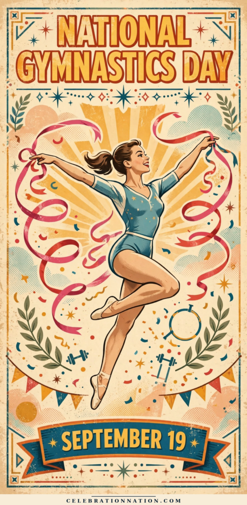 National Gymnastics Day poster