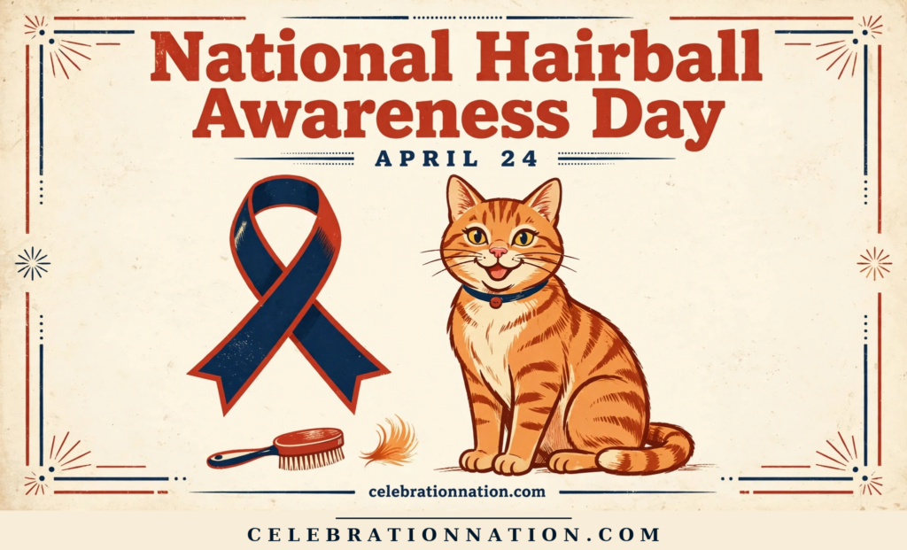 National Hairball Awareness Day poster