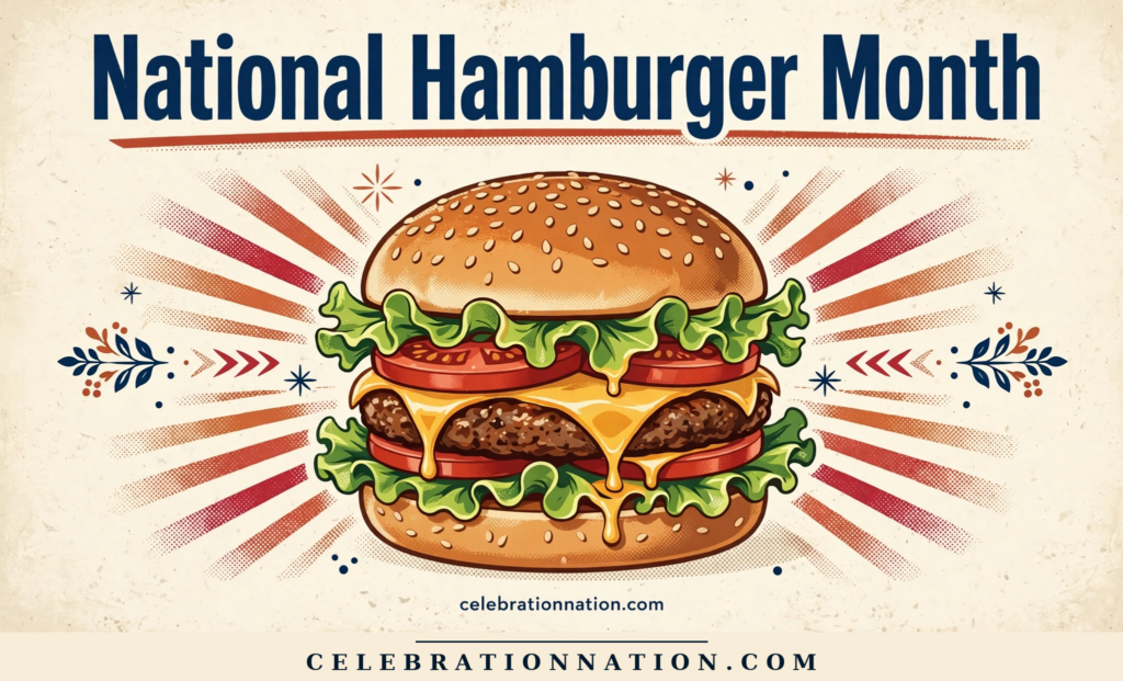 National Hamburger Month poster