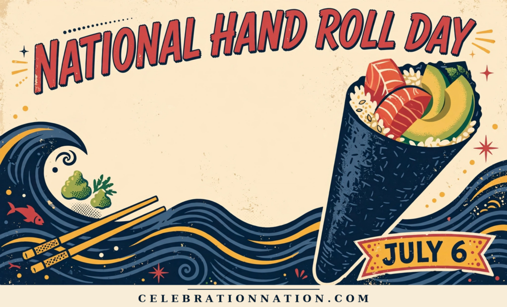 National Hand Roll Day poster