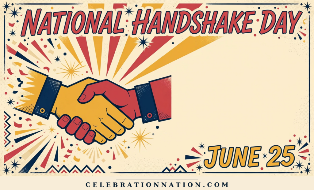 National Handshake Day poster