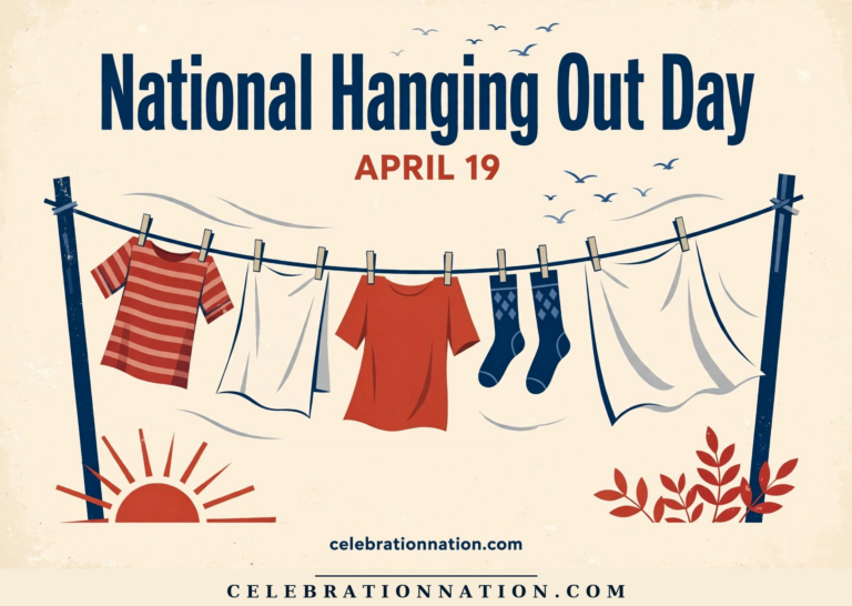 National Hanging Out Day poster