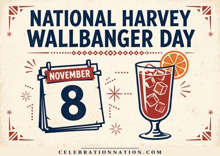 National Harvey Wallbanger Day poster