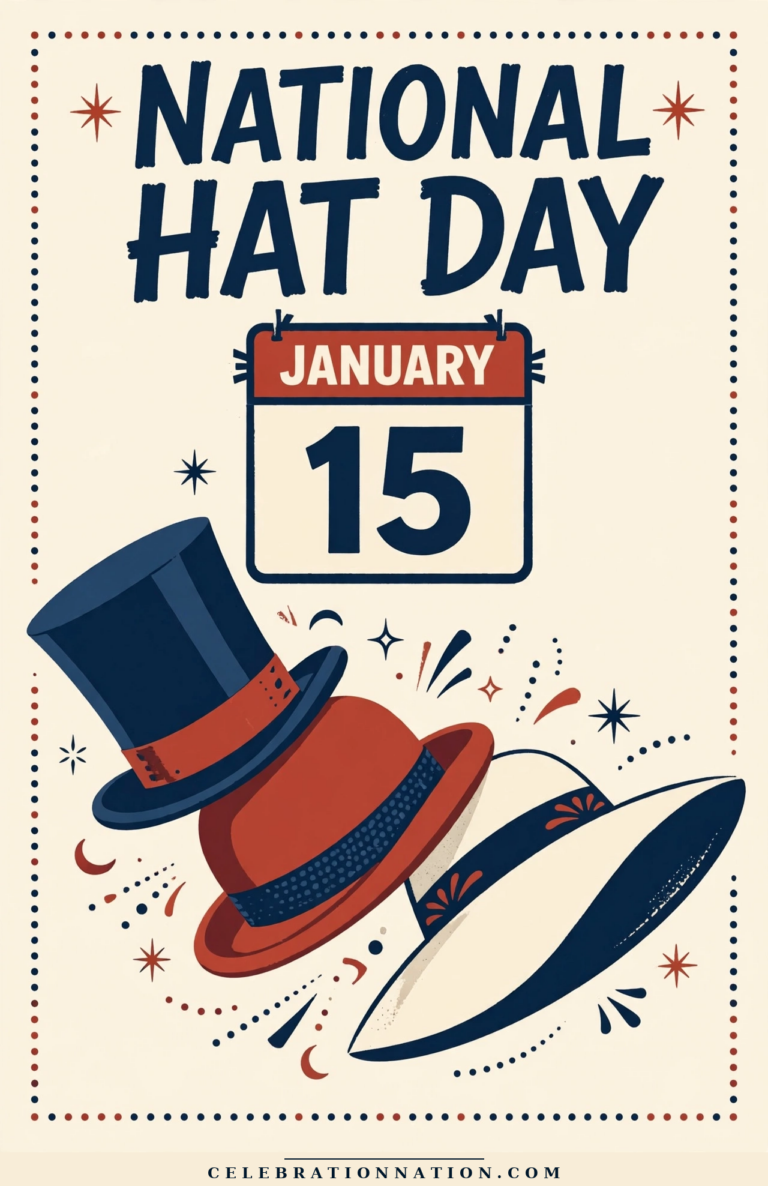 National Hat Day poster
