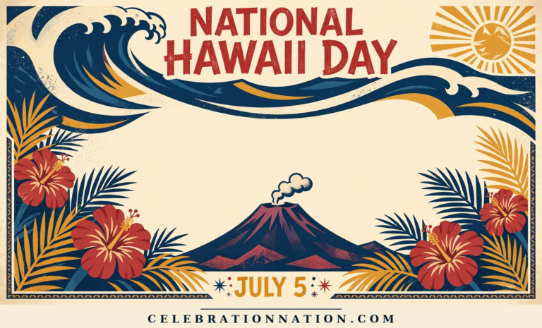 National Hawaii Day poster
