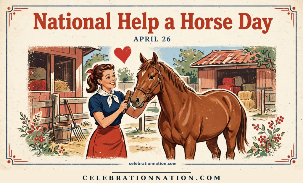 National Help a Horse Day poster