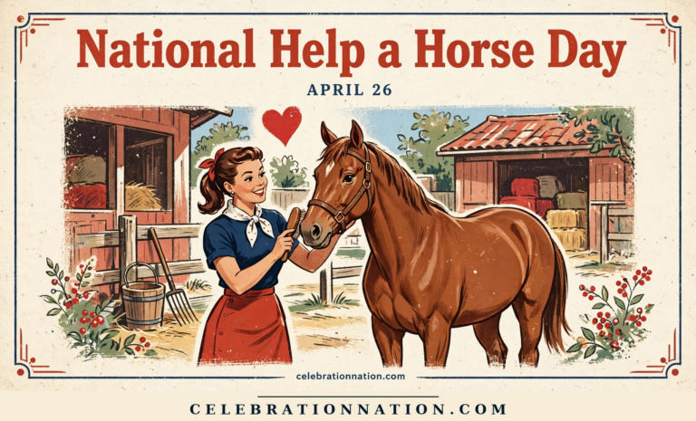 National Help a Horse Day poster
