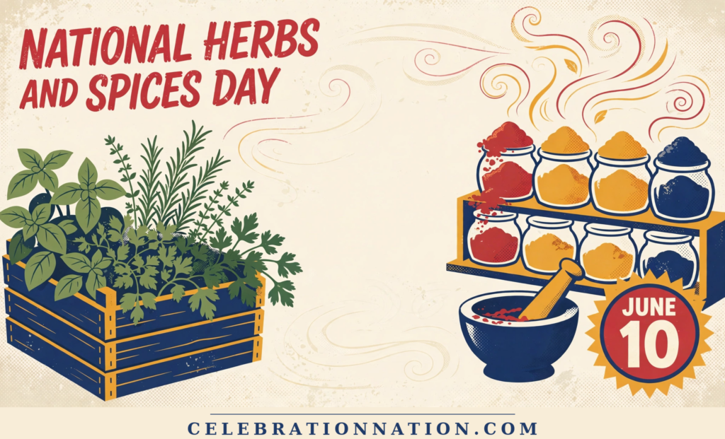 National Herbs and Spices Day poster