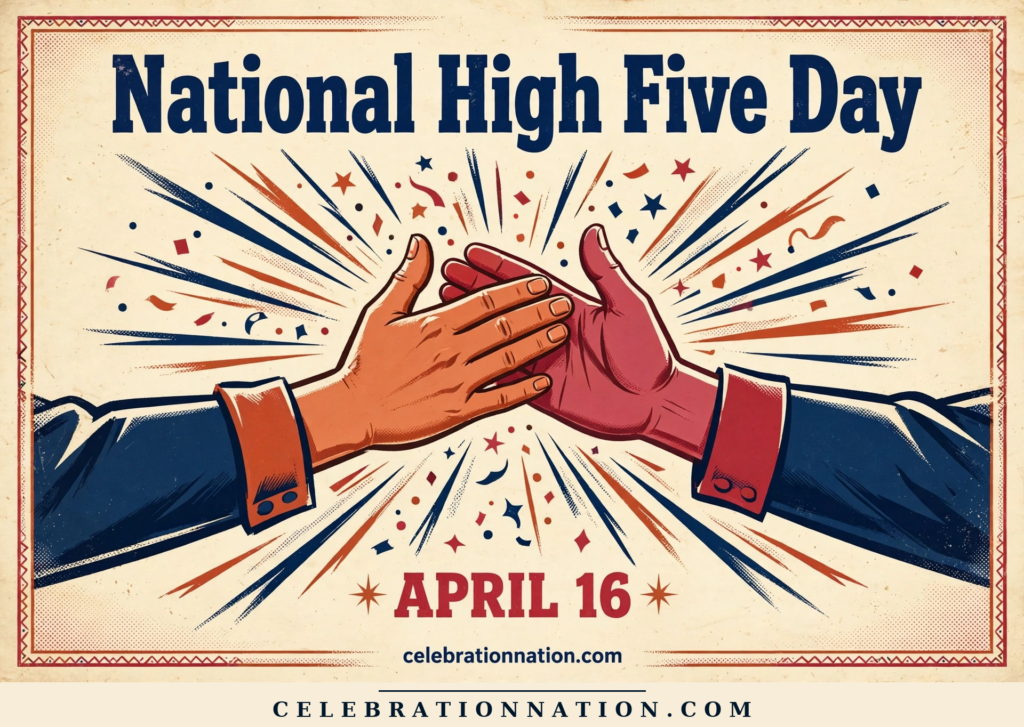 National High Five Day poster