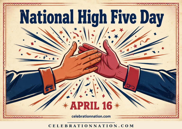 National High Five Day poster