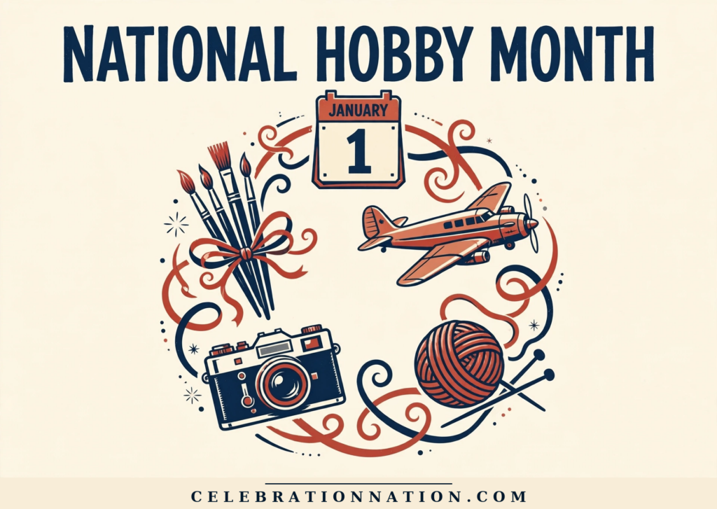 National Hobby Month poster