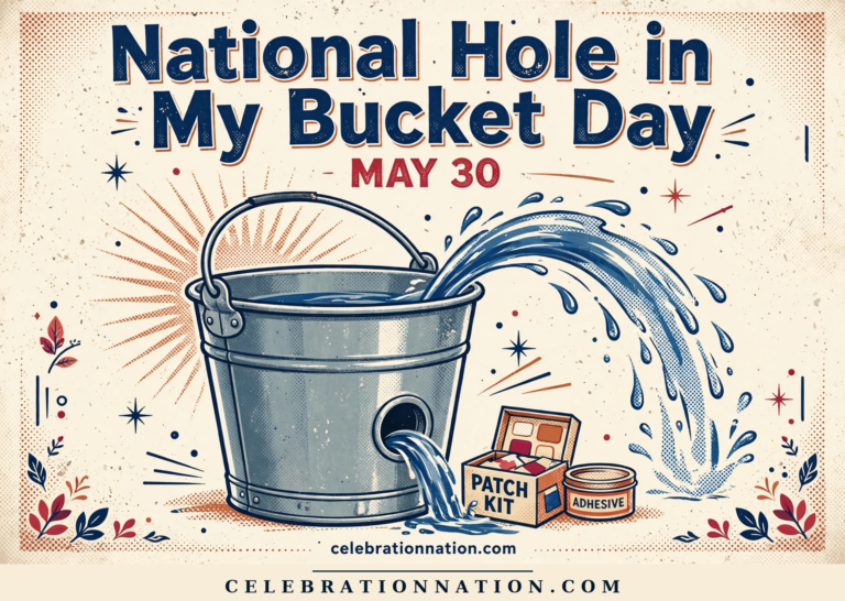 National Hole in My Bucket Day poster