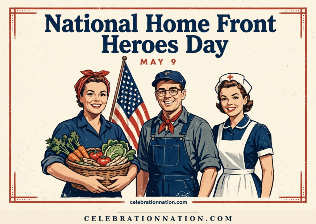 National Home Front Heroes Day poster