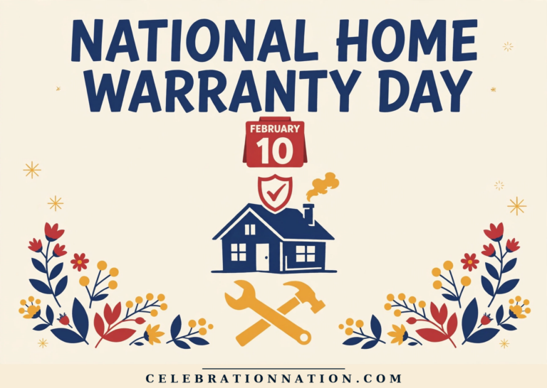 National Home Warranty Day poster