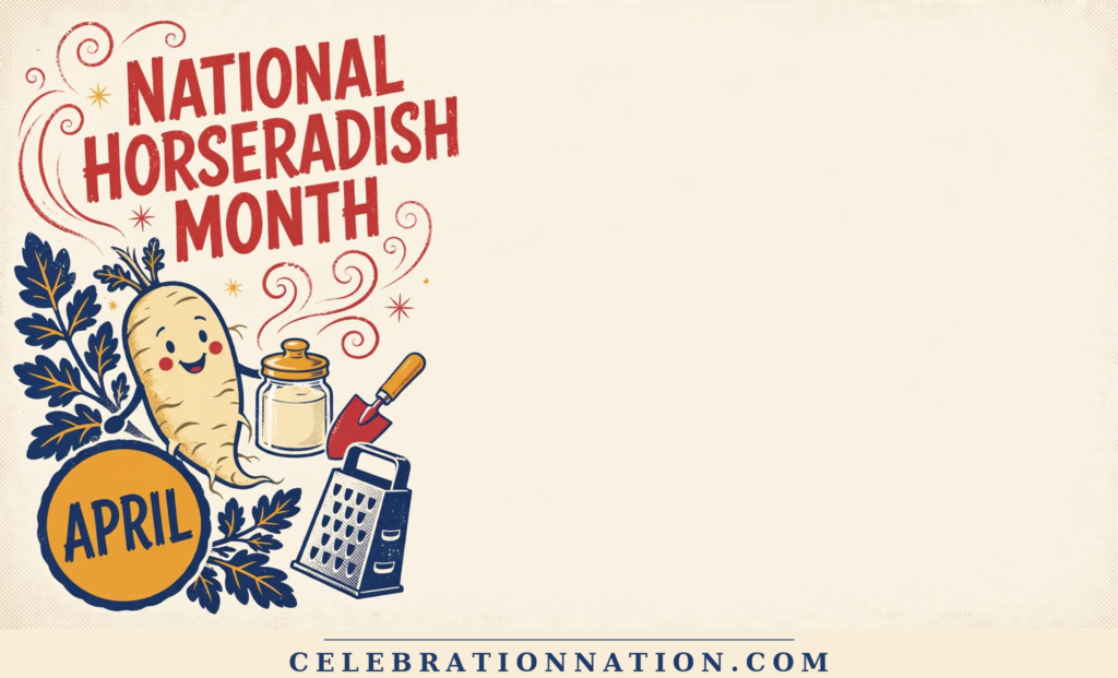 National Horseradish Month poster