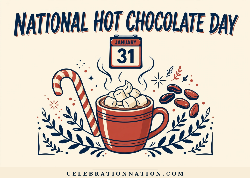National Hot Chocolate Day poster