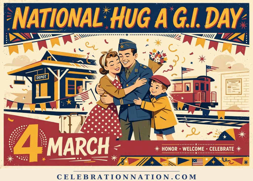 National Hug a G.I. Day poster