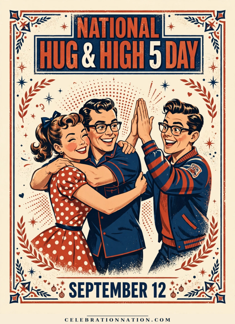National Hug & High 5 Day poster