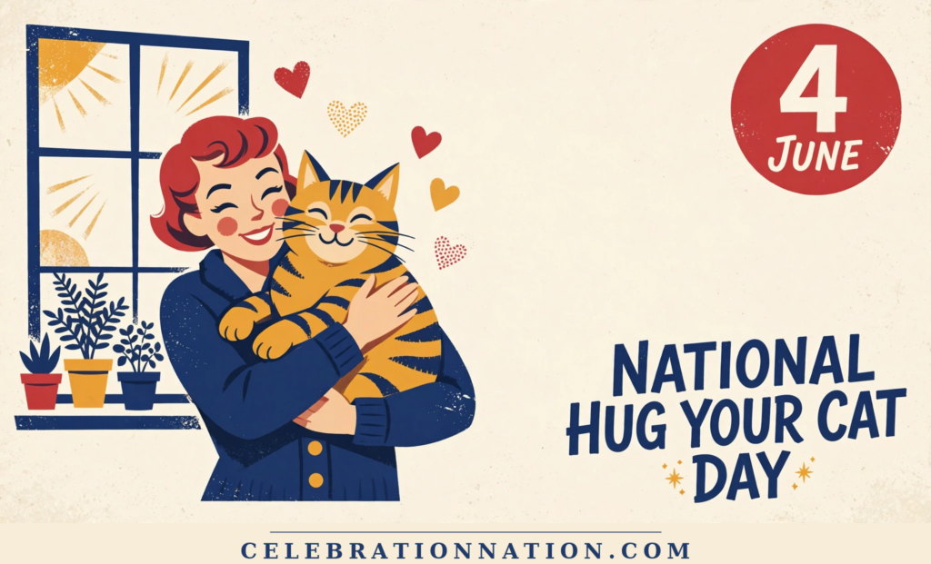National Hug Your Cat Day poster