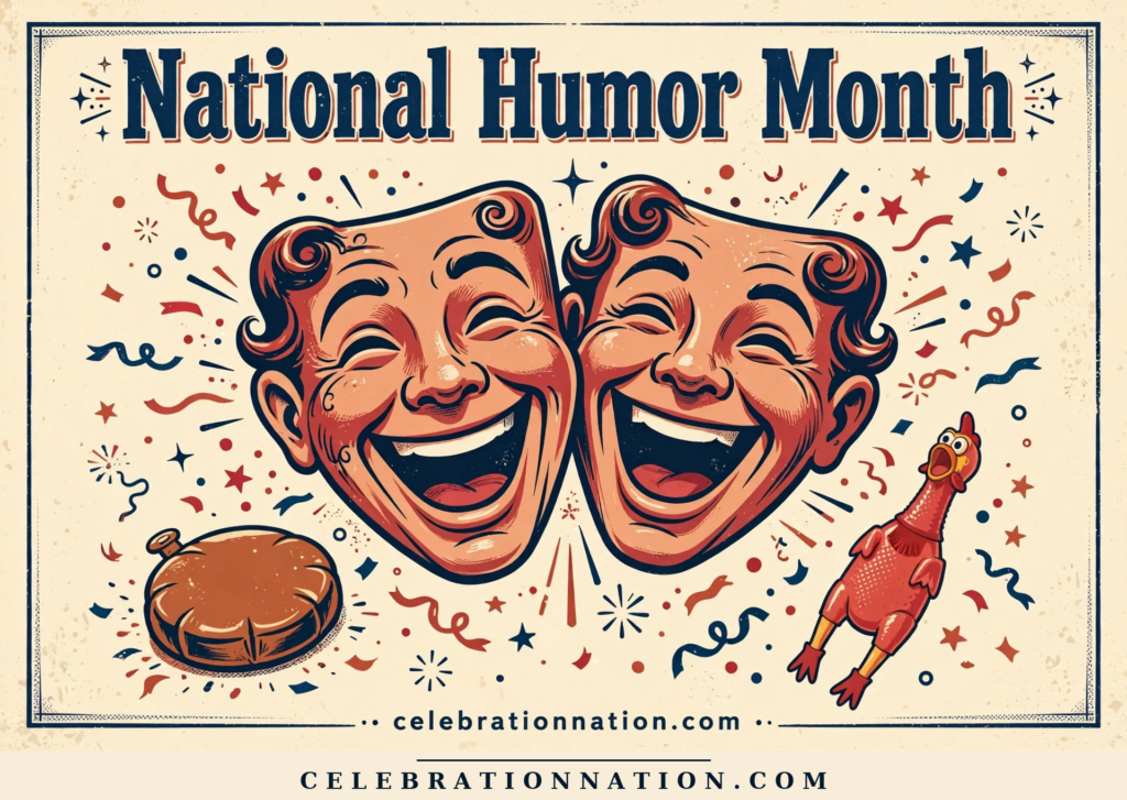 National Humor Month poster