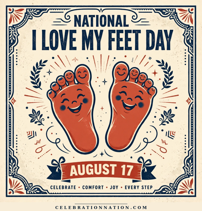 National I Love My Feet Day poster