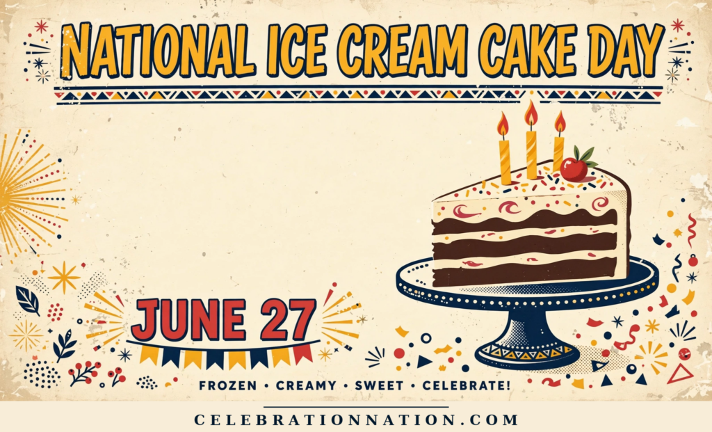 National Ice Cream Cake Day poster