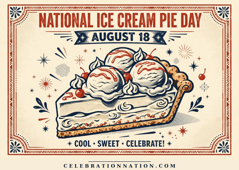 National Ice Cream Pie Day poster