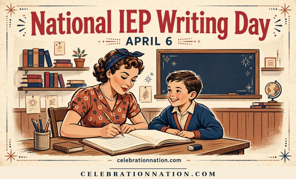 National IEP Writing Day illustration, APRIL 6