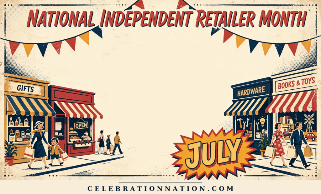 National Independent Retailer Month poster