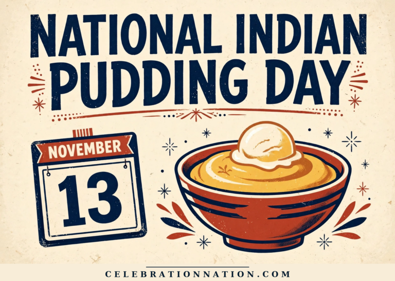 National Indian Pudding Day poster