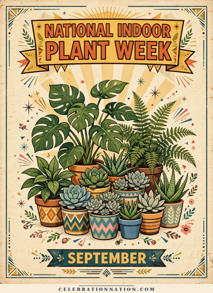 National Indoor Plant Week poster