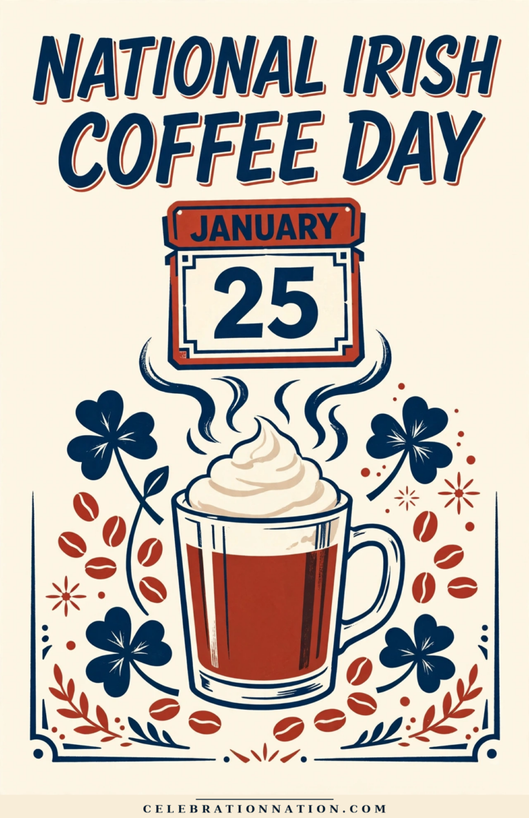 National Irish Coffee Day poster