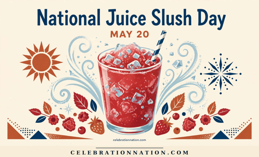 National Juice Slush Day poster