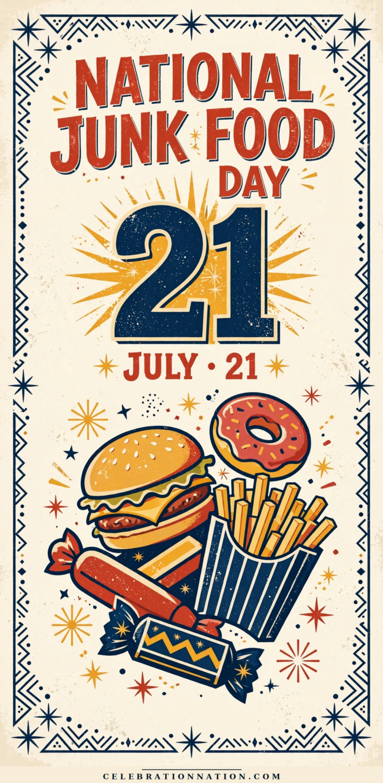 National Junk Food Day poster