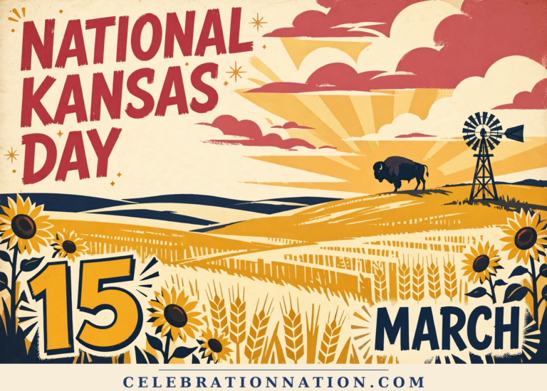 National Kansas Day poster