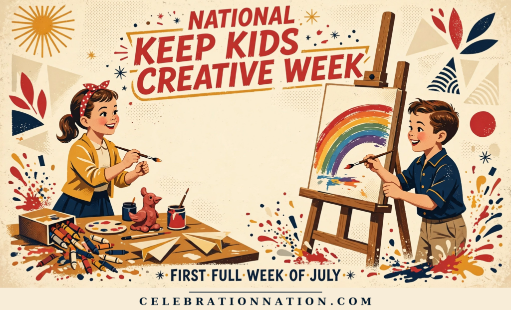National Keep Kids Creative Week poster