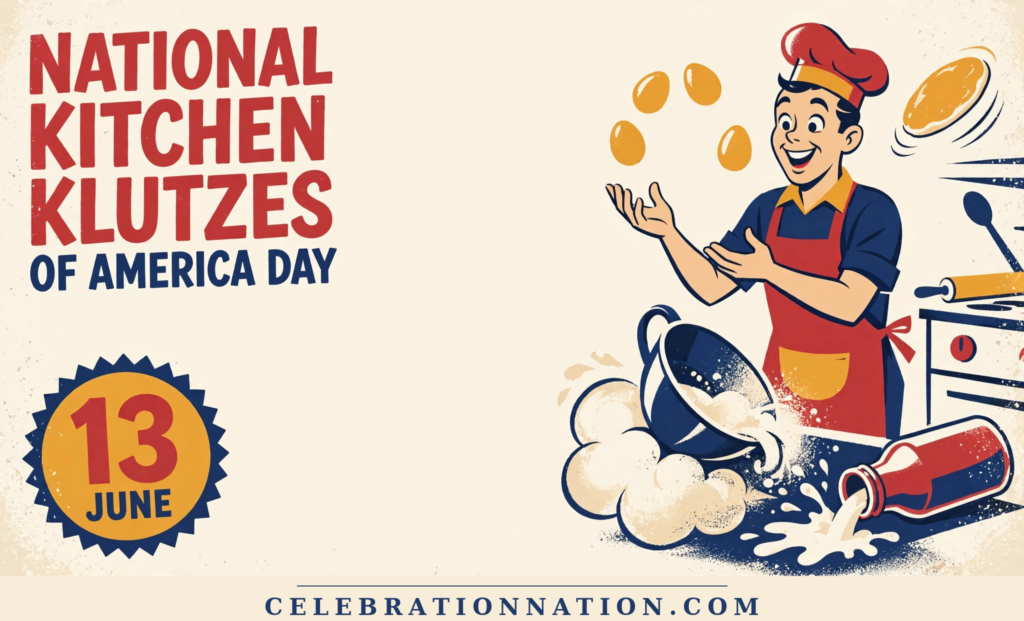 National Kitchen Klutzes of America Day poster
