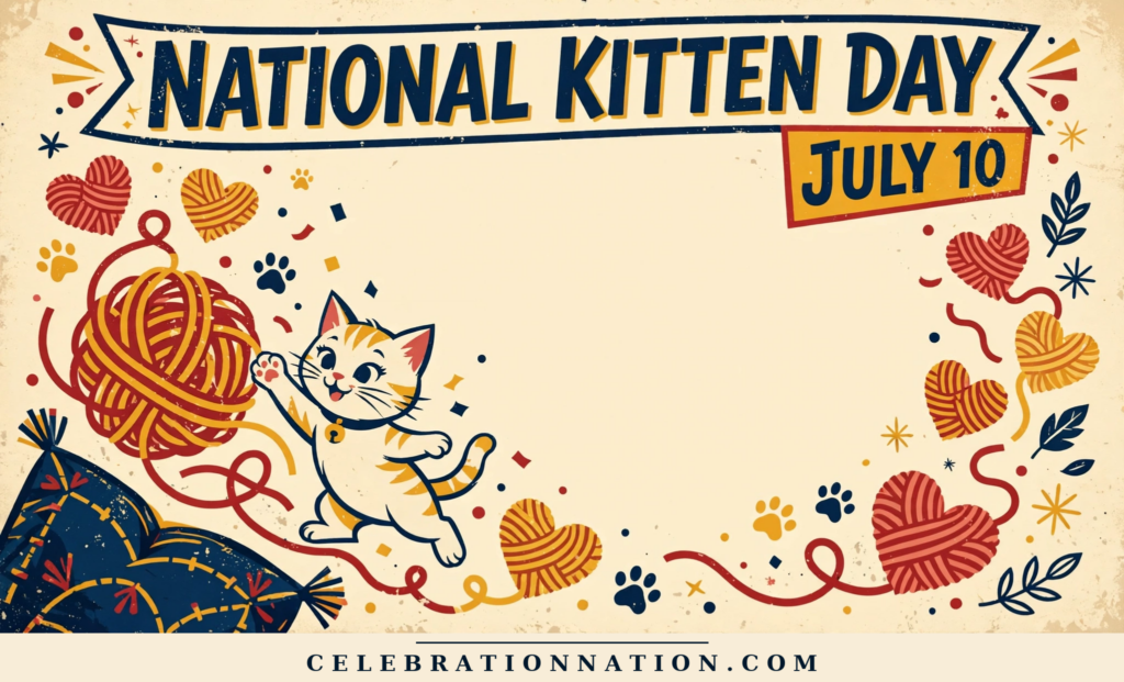 National Kitten Day poster