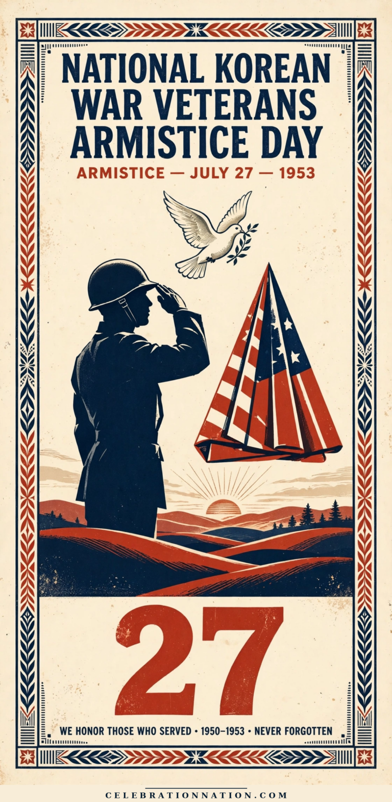National Korean War Veterans Armistice Day poster