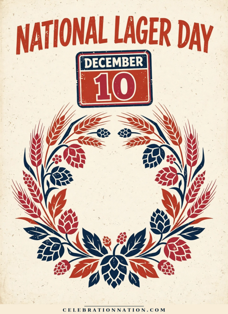 National Lager Day poster