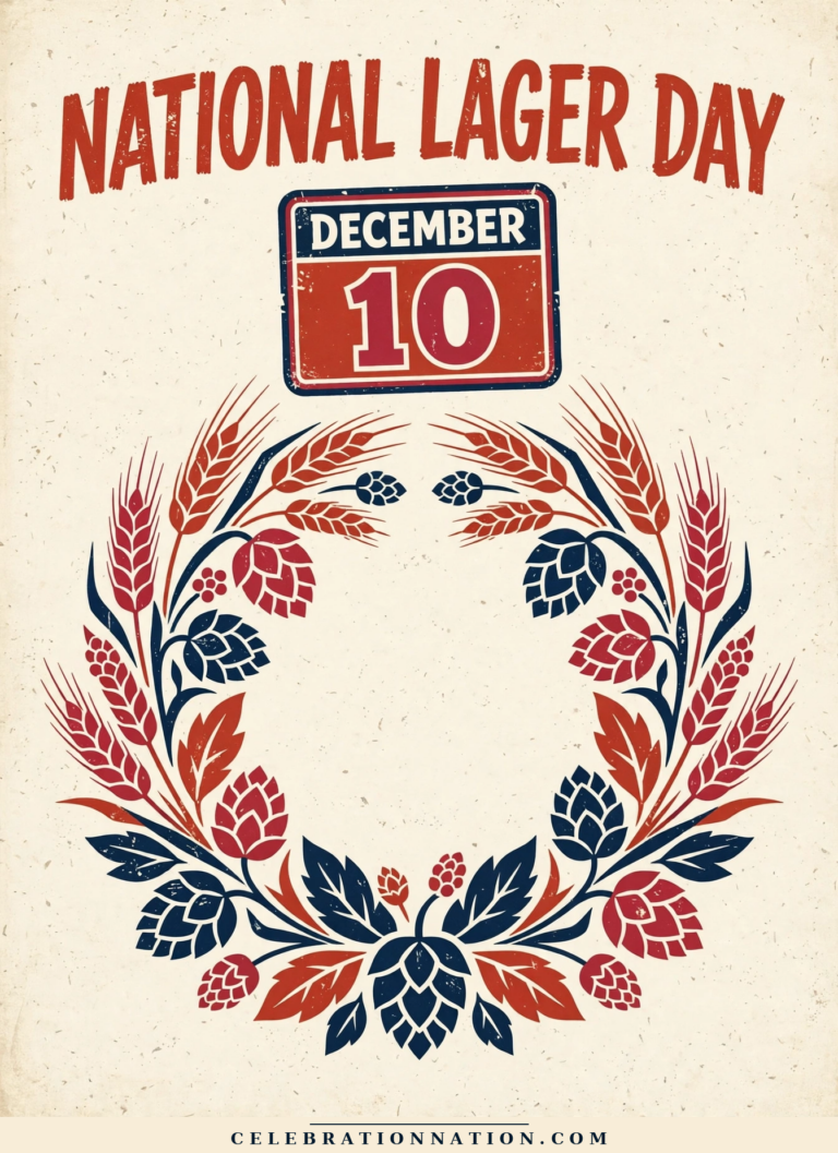 National Lager Day poster