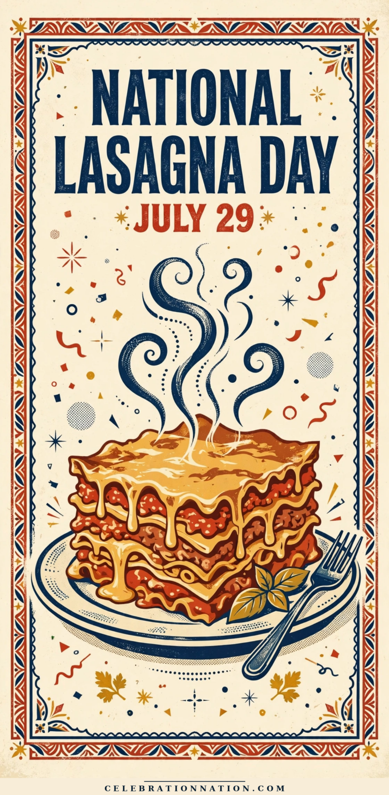 National Lasagna Day poster