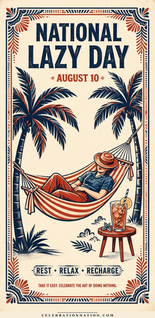 National Lazy Day poster
