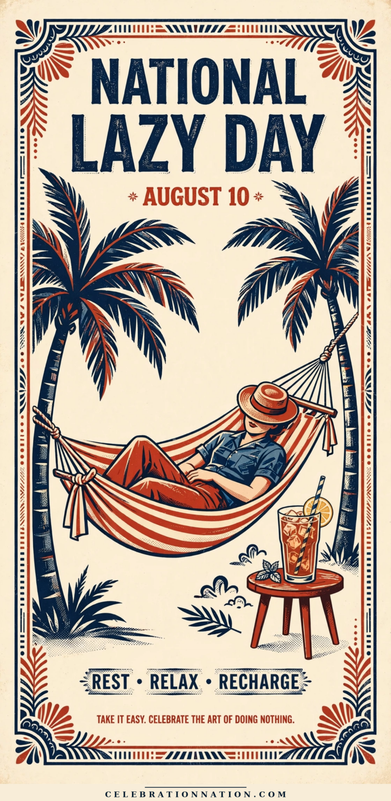 National Lazy Day poster