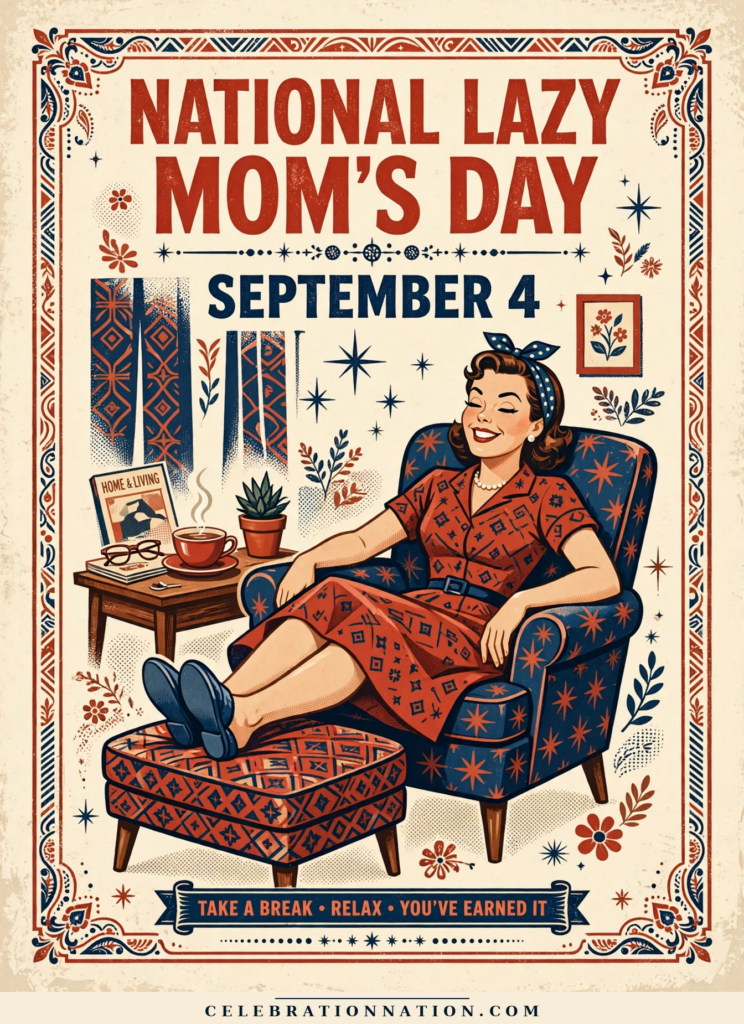 National Lazy Mom’s Day poster