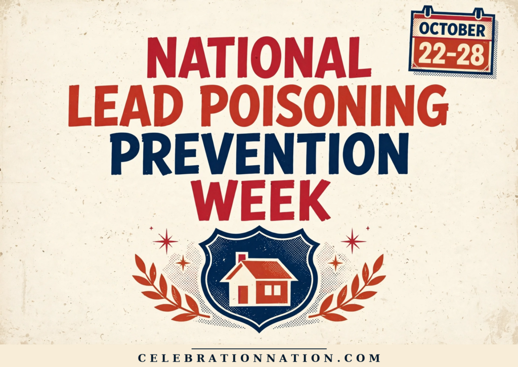 National Lead Poisoning Prevention Week poster