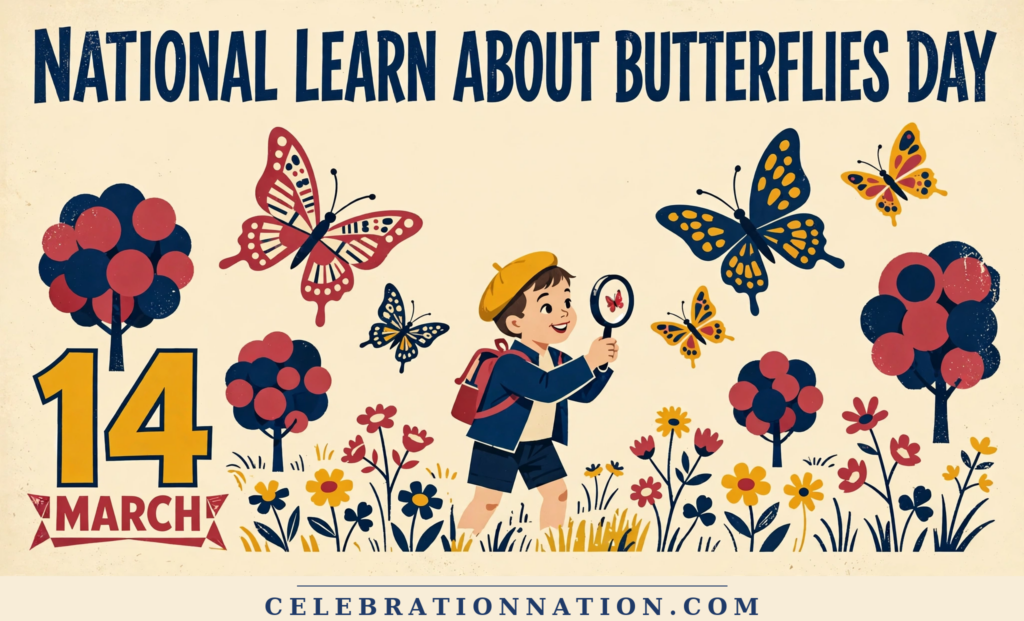 National Learn About Butterflies Day poster
