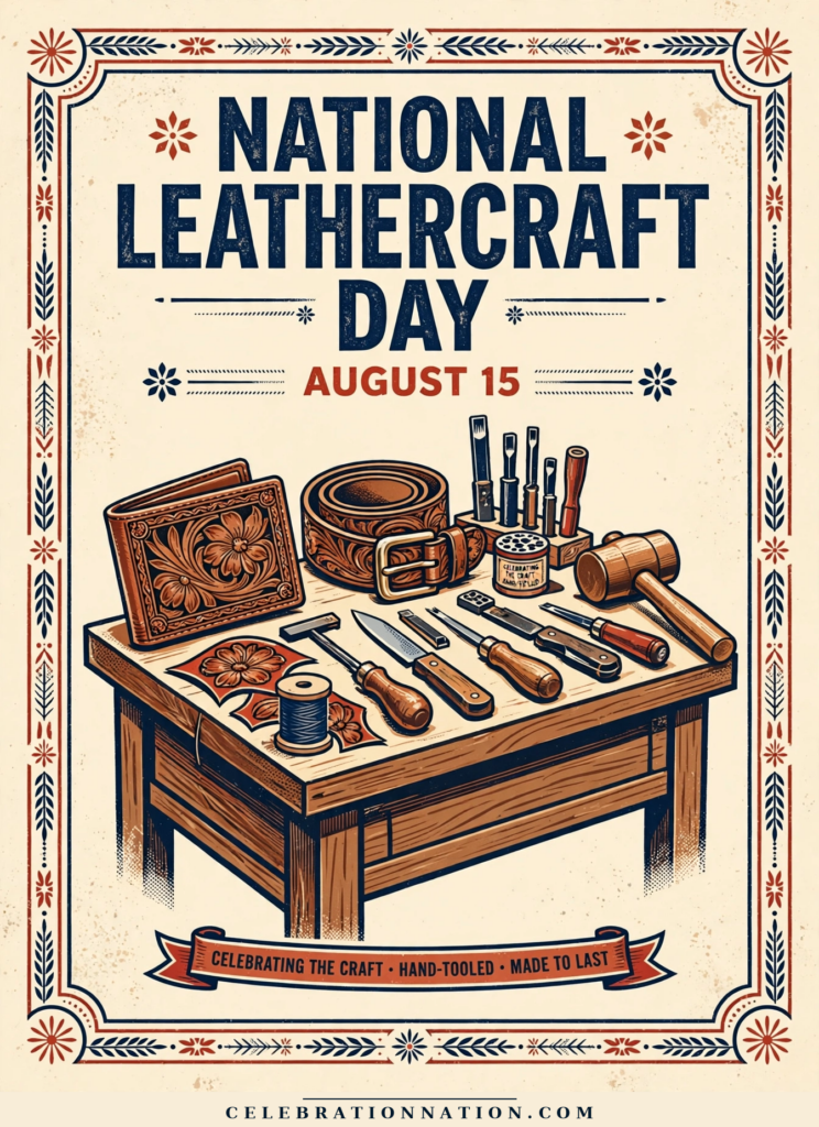 National Leathercraft Day poster