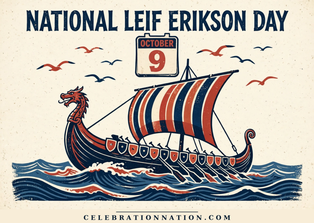 National Leif Erikson Day poster