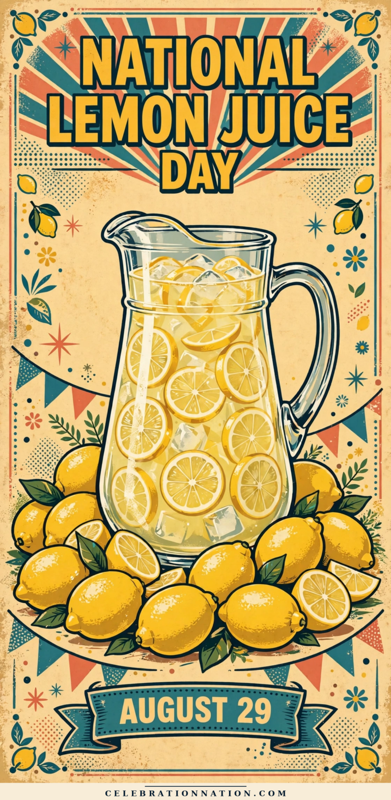 National Lemon Juice Day poster
